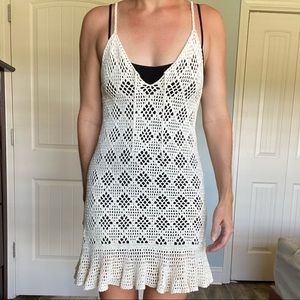 Aerie crocheted cotton swim cover up